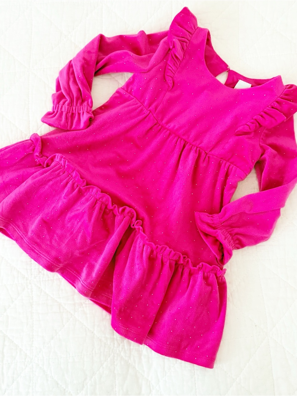 Tahari Kids 3T Bright Hot Pink Girls Dress